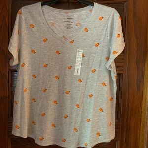 Sonoma Everyday Peach Print Tee NWT